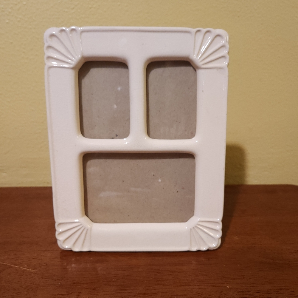 Vintage Burnes Ceramic Multi Photo Frame